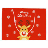 Grand Sac Cadeau Red nose deerb (Dos)