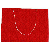 Grand Sac Cadeau Red Paisley (Dos)