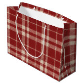 Grand Sac Cadeau Red Plaid (Dos Angle)