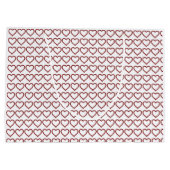 Grand Sac Cadeau Red Ruby Gemstone Heart (Dos)