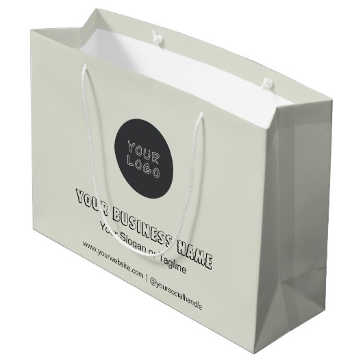 Grand Sac Cadeau Référencement minimal de marque professionnelle Pa (Dos Angle)
