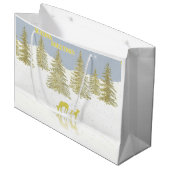 Grand Sac Cadeau Reflet de cerf (Devant Angle)