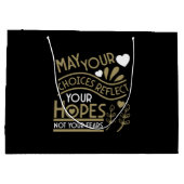 Grand Sac Cadeau Reflet de vos espoirs Motivation (Dos)