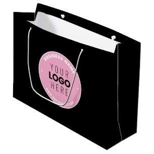 Grand Sac Cadeau Remplacement de logo facile & Texte modifiable   R