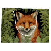 Grand Sac Cadeau Renard Art nouveau dans la forêt (Dos)