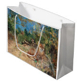 Grand Sac Cadeau Renards, Bruno Liljefors (Devant Angle)