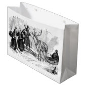 Grand Sac Cadeau Renne (Devant Angle)