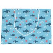 Grand Sac Cadeau Requin (Devant)