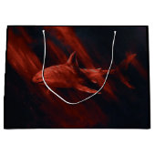 Grand Sac Cadeau Requin Rouge (Devant)