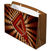 Grand Sac Cadeau Réseau d'Imaginaires 3D Conception graphique fract (Dos Angle)