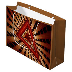 Grand Sac Cadeau Réseau d'Imaginaires 3D Conception graphique fract