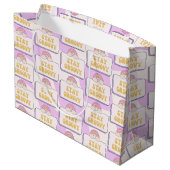 Grand Sac Cadeau Restez Groovy (Dos Angle)