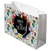 Grand Sac Cadeau Retour À L'École (Dos Angle)