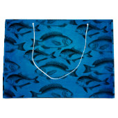 Grand Sac Cadeau Retraite de pêche du pêcheur du papa (Devant)