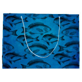 Grand Sac Cadeau Retraite de pêche du pêcheur du papa (Dos)