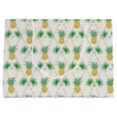 Grand Sac Cadeau Rétro, ananas (Devant)