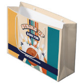 Grand Sac Cadeau Retro Bowling Anniversaire de enfant Party (Devant Angle)