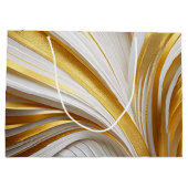 Grand Sac Cadeau Retro d'or blanc (Dos)