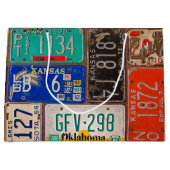 Grand Sac Cadeau Retro License Plate Collection (Devant)