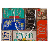 Grand Sac Cadeau Retro License Plate Collection (Dos)
