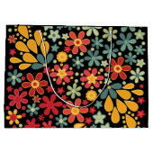 Grand Sac Cadeau Retro. Motifs floraux 2 (Dos)