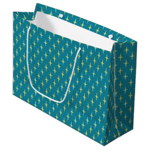 Grand Sac Cadeau Rétro profil sous convention astérisque d'ère