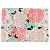 Grand Sac Cadeau Rétro, rose (Dos)