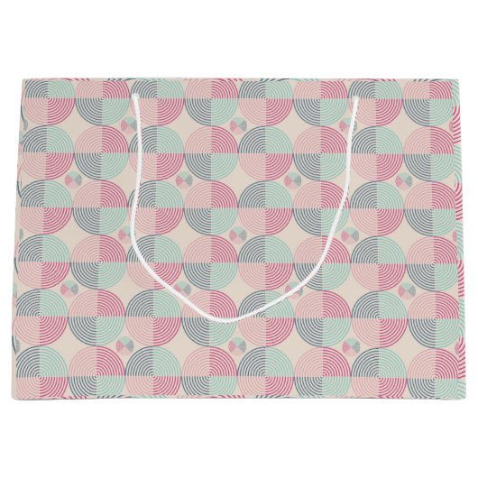 Grand Sac Cadeau Rétro spiral vibes (Devant)