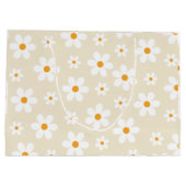 Grand Sac Cadeau Retro Super Daisy Tan Anniversaire (Dos)