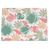 Grand Sac Cadeau Rétro, tropical, feuille (Devant)