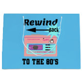 Grand Sac Cadeau Revenez aux années 80 (Devant)