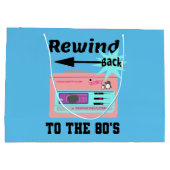 Grand Sac Cadeau Revenez aux années 80 (Dos)