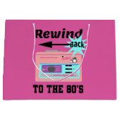 Grand Sac Cadeau Revenez aux années 80 (Devant)