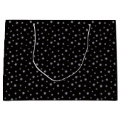 Grand Sac Cadeau Rhinestones en noir (Devant)