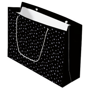 Grand Sac Cadeau Rhinestones en noir