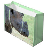 Grand Sac Cadeau Rhinocéros noir (Devant Angle)