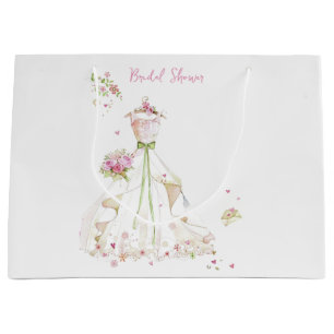 Grand Sac Cadeau Robe de mariée pour la fête de mariage 