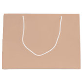 Grand Sac Cadeau Robe uni clair Cashmere beige (Devant)