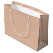 Grand Sac Cadeau Robe uni clair Cashmere beige (Dos Angle)