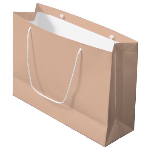 Grand Sac Cadeau Robe uni clair Cashmere beige (Devant Angle)