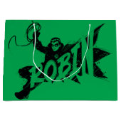 Grand Sac Cadeau Robin Ink Nom de la brosse (Devant)