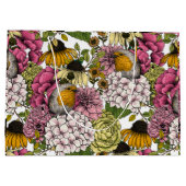 Grand Sac Cadeau Robins dans le jardin (Dos)