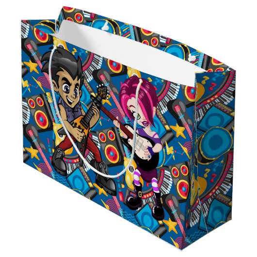 Grand Sac Cadeau Rock (Dos Angle)