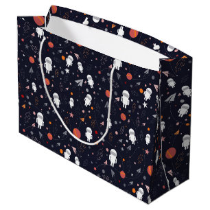 Grand Sac Cadeau Rocket Planet Star