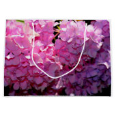 Grand Sac Cadeau Romantique rose floral élégant hydrangeas (Devant)