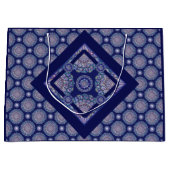 Grand Sac Cadeau Rosace bleue (Devant)