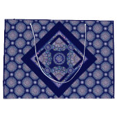 Grand Sac Cadeau Rosace bleue (Dos)