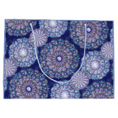 Grand Sac Cadeau Rosace bleue (Dos)