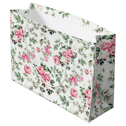 Grand Sac Cadeau Rose (Dos Angle)