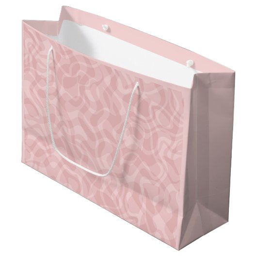 Grand Sac Cadeau rose (Devant Angle)
